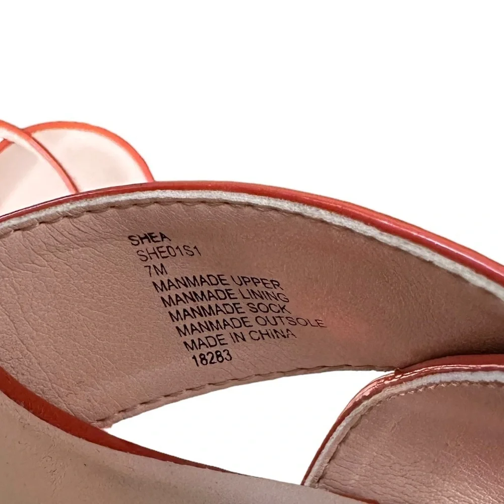 Steve Madden | Shea Faux Leather Sandals Cognac Size 7